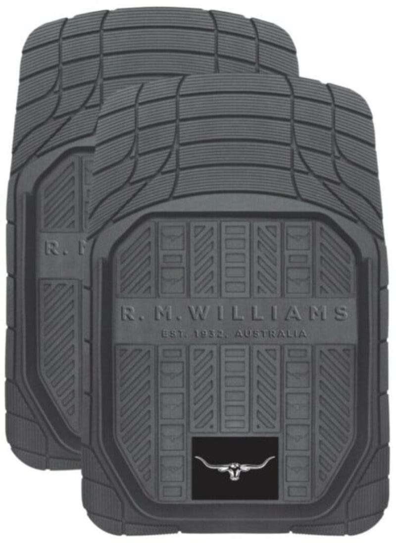 RM Williams Car Accessories Grey RM Williams Car Mats Rubber Deep Dish