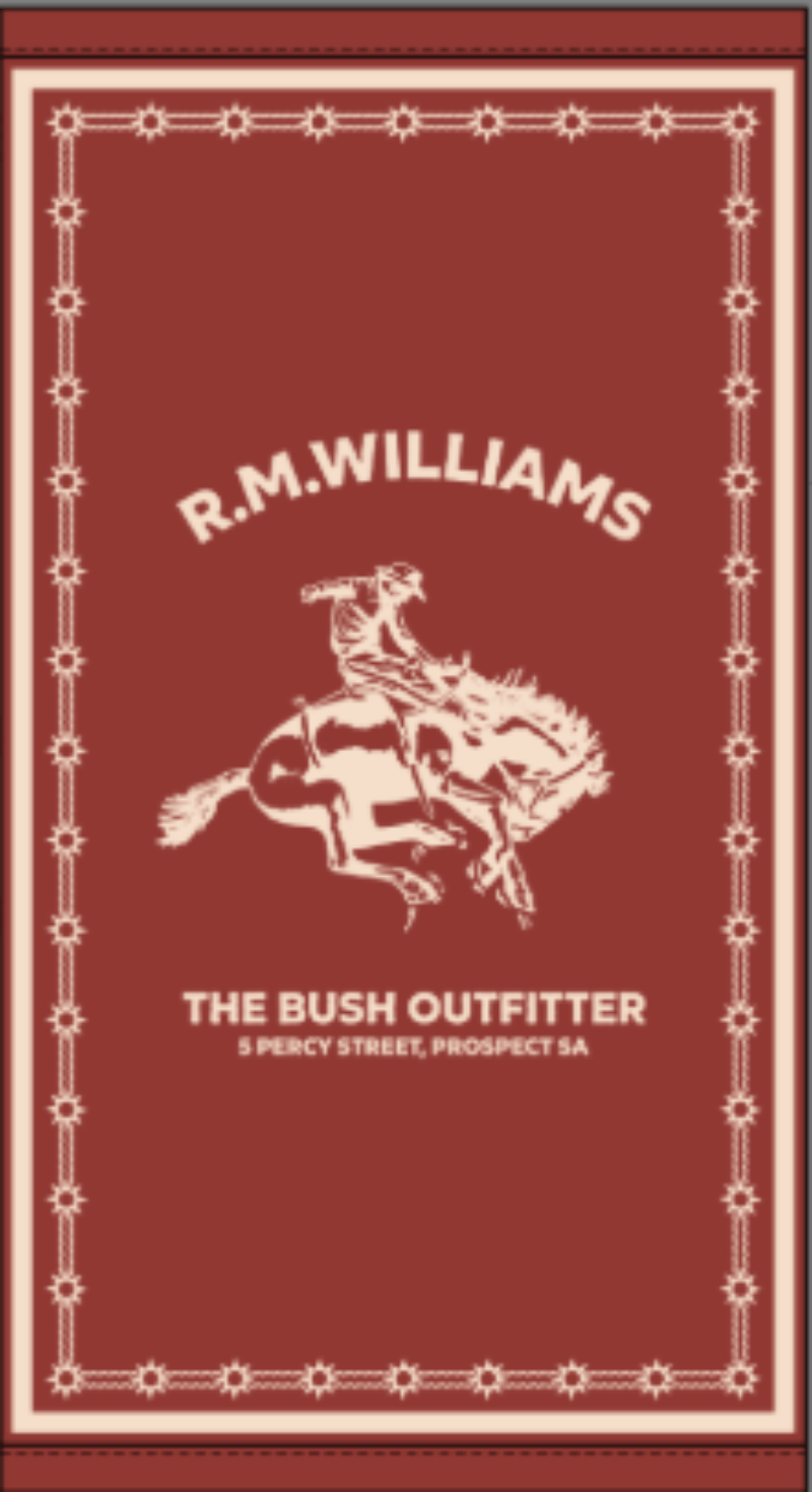 RM Williams Gifts - Homewares Red Ochre RM Williams Beach Towel Cloudbuster