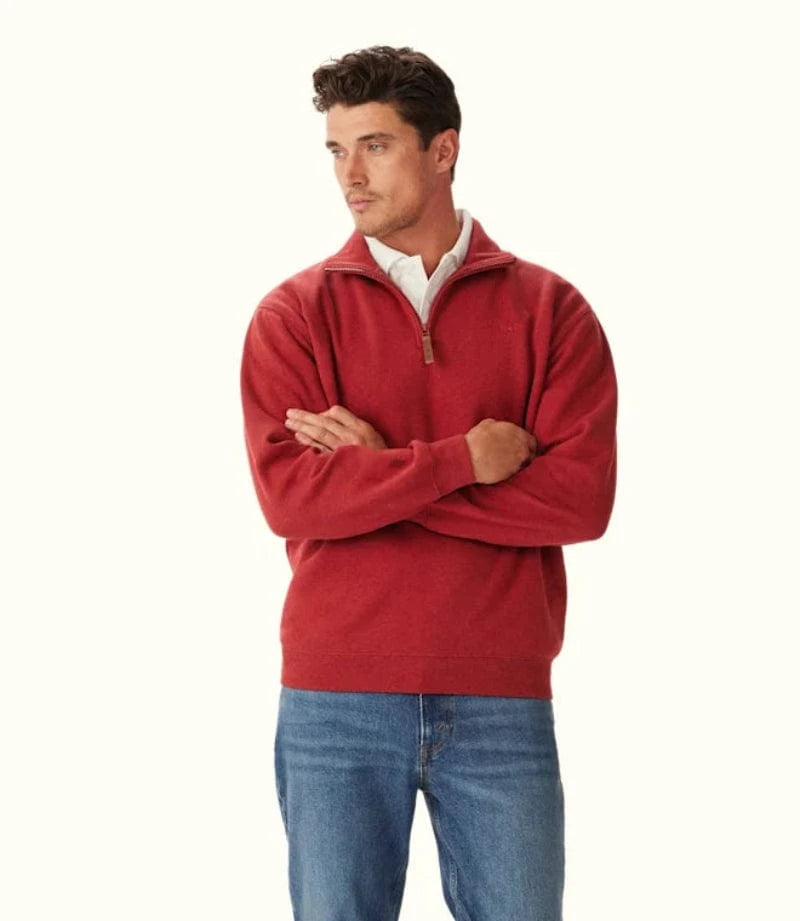 RM Williams Mens Jumpers, Jackets & Vests RM Williams Sweatshirt Mulyungarie 1/4 Zip