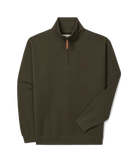 RM Williams Mens Jumpers- Jackets - Vests S / Dark Olive/Olive RM Williams Jumper Mens Mulyungarie 1/4 Zip