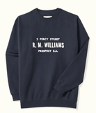 RM Williams Mens Jumpers, Jackets & Vests S / Navy RM Williams Sweatshirt Mens Bale Loopback