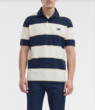 RM Williams Mens Shirts L / Ecru/Navy RM Williams Polo Mens Balmain Stripe