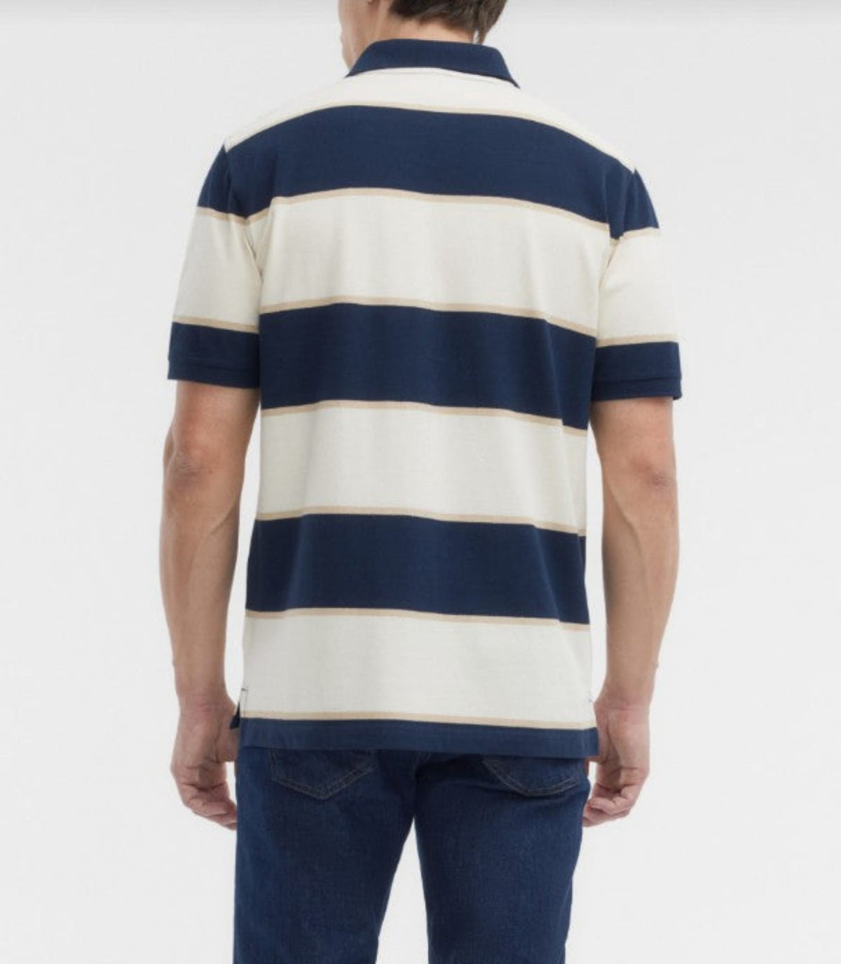 RM Williams Mens Shirts RM Williams Polo Mens Balmain Stripe
