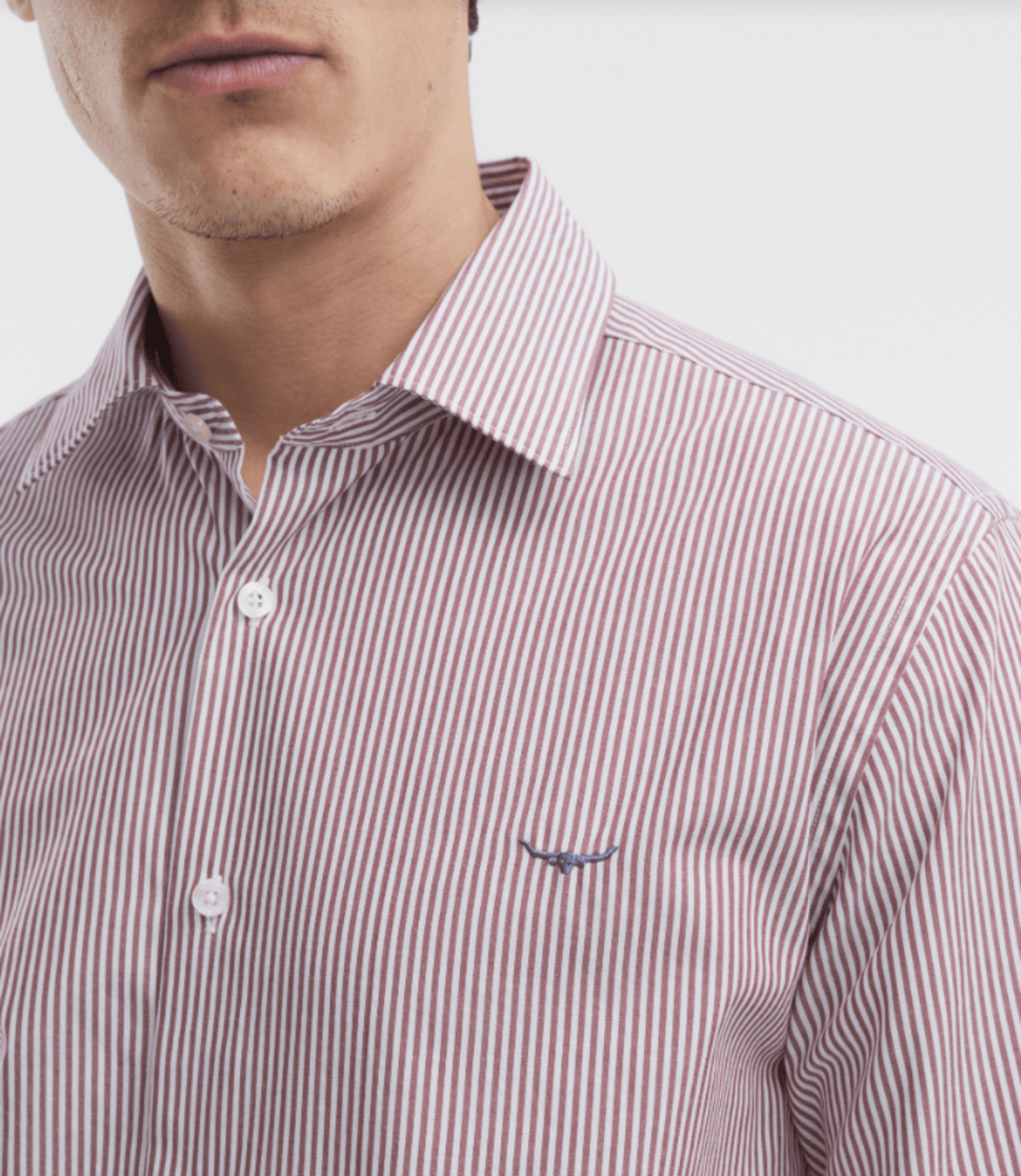 RM Williams Mens Shirts RM Williams Shirt Mens Sommers Poplin Stripe