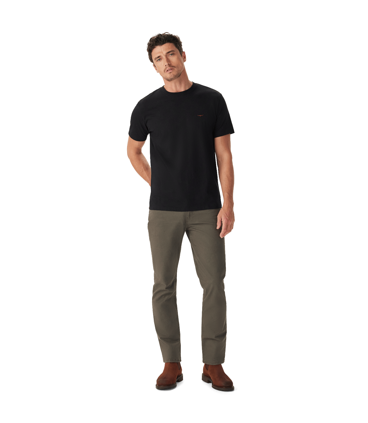 RM Williams Mens Shirts S / Black RM Williams Tee Mens Parson