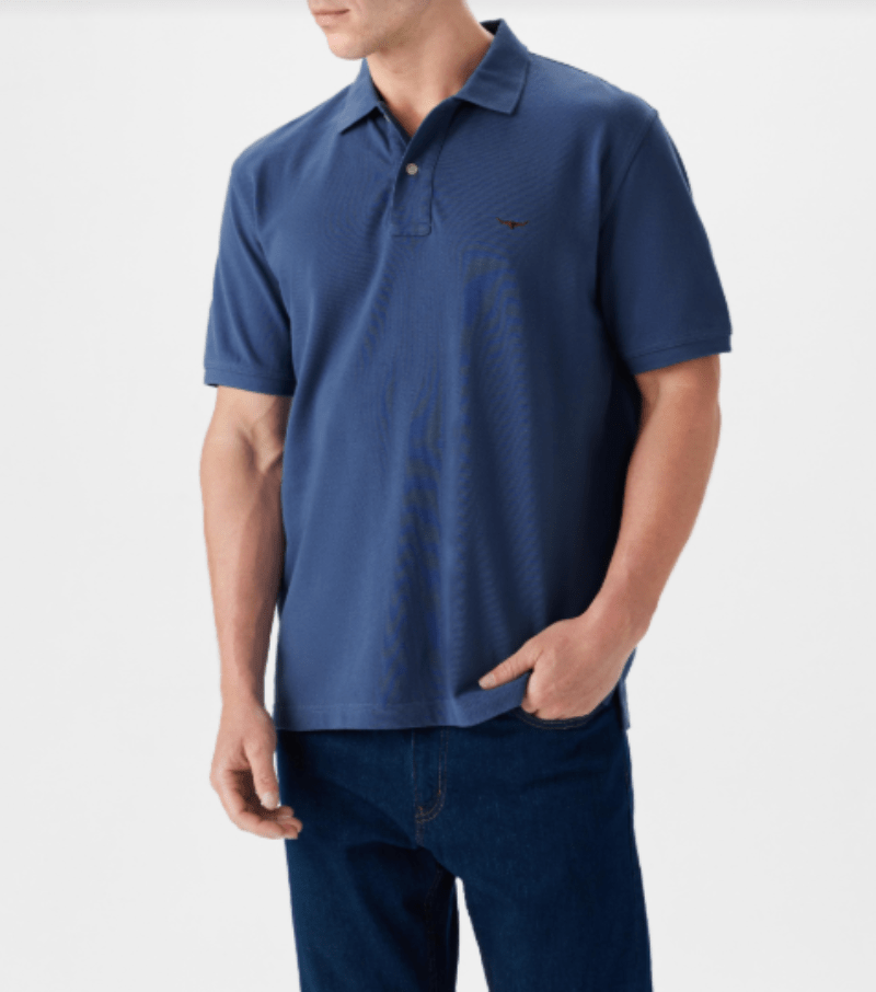 RM Williams Mens Shirts S / Blue RM Williams Polo Mens Rod