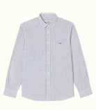 RM Williams Mens Shirts S / Navy/Burgundy/White RM Williams Shirt Mens Collins (SH20161NG01)