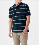 RM Williams Mens Shirts S / Navy/Green/Cream RM Williams Polo Mens Bright