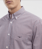 RM Williams Mens Shirts S / Red Check RM Williams Shirt Mens Whyalla Poplin