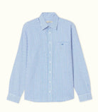 RM Williams Mens Shirts S / White/Blue RM Williams Shirt Mens Collins (SH201WSP701)