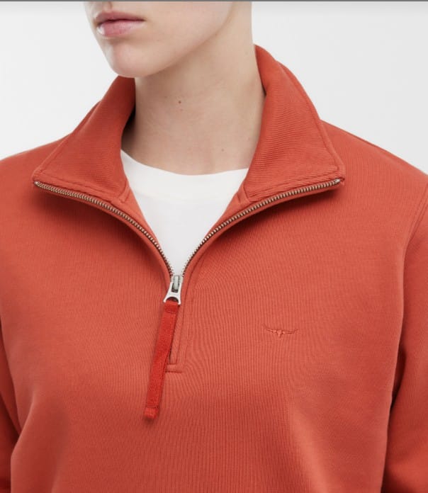 RM Williams Womens Jumpers- Jackets - Vests RM Williams Jumper Womens Trickett 1/4 Zip