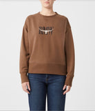 RM Williams Womens Jumpers- Jackets - Vests XS / Brown Bark RM Williams Jumper Womens Heritage Crew