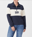 RM Williams Womens Jumpers, Jackets & Vests XS / Navy/Ivory RM Williams Sweatshirt Womens Trickett Panel