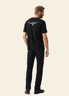 RMWilliams Mens Shirts RM Williams Byron Script T-Shirt Black