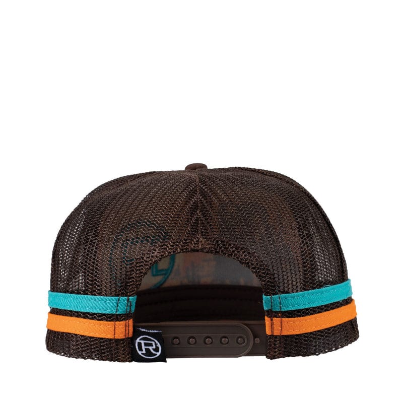 Roper Caps Chocolate Roper Cap Trucker Cowfolk Sunset