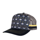 Roper Caps Navy Roper Cap Trucker Bison Print