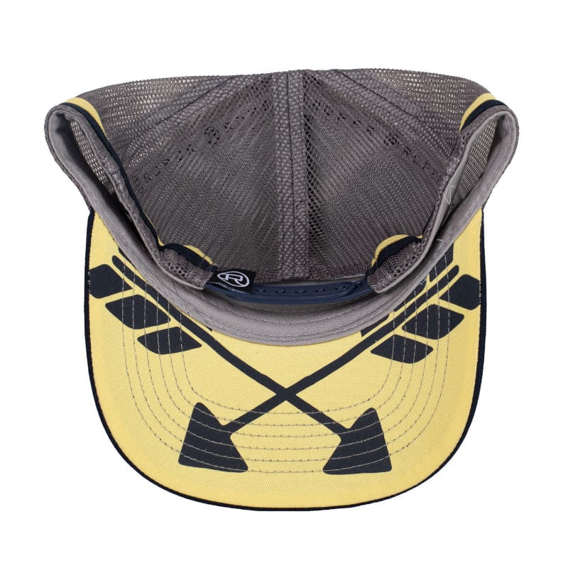Roper Caps Navy Roper Cap Trucker Bison Print
