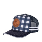 Roper Caps Navy/White Roper Cap Trucker Mini Plaid