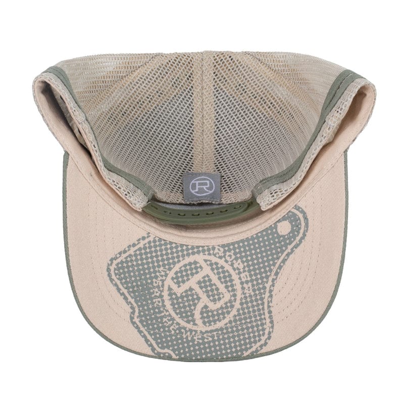 Roper Caps Olive Roper Cap Trucker Cattle Tag