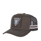 Roper Caps Steel Grey Roper Cap Trucker Bull Skull
