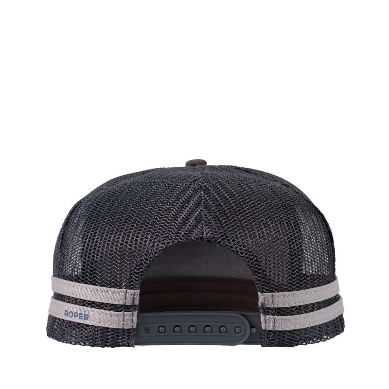 Roper Caps Steel Grey Roper Cap Trucker Bull Skull