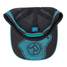 Roper Caps Teal Roper Cap Trucker Cattle Tag