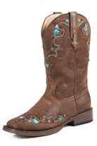 Roper Kids Boots - Shoes CH 9 / Brown Roper Boots Kids Hearts