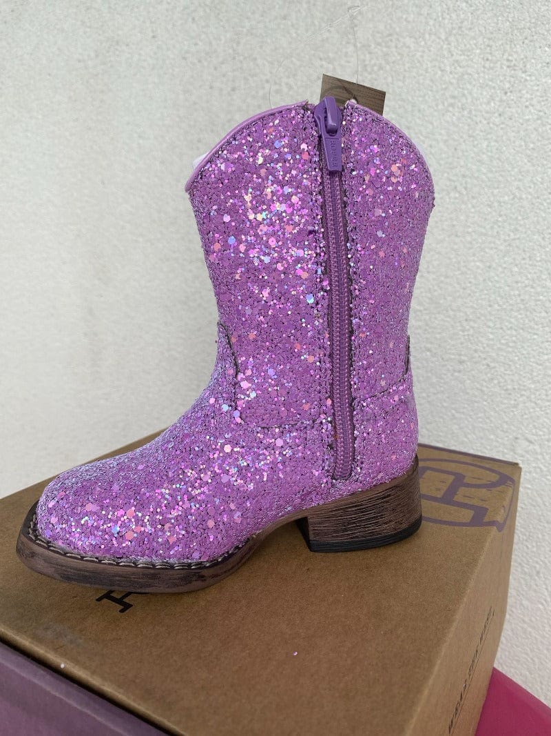 Roper Kids Boots & Shoes TOD 5 / Purple Glitter Roper Boots Toddler Glitter Galore