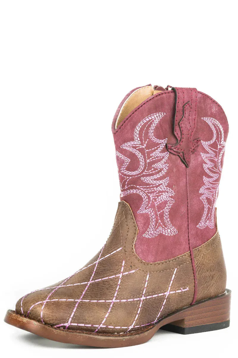 Roper Kids Boots - Shoes TOD 5 / Raspberry Roper Boots Toddlers Crosscut