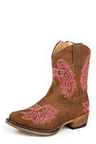 Roper Kids Boots - Shoes TOD 5 / Tan Roper Boots Toddler Riley Wings