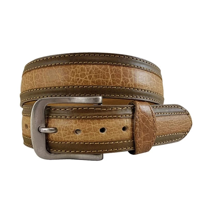 Roper Mens Belts 34in Roper Belt Mens Distressed American Bison (9561500H)