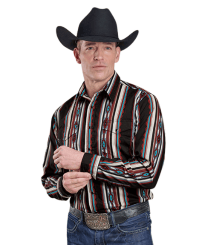 Roper Mens Shirts S / Black Roper Shirt Mens Vintage Collection Print