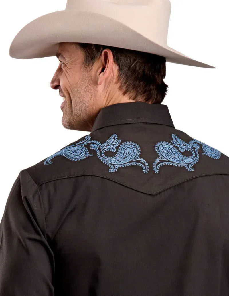 Roper Mens Shirts S / Brown Roper Shirt Mens Karman Special Collection