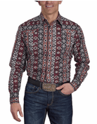 Roper Mens Shirts S / Print Black Roper Shirt Mens West Made Collection