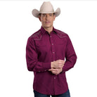Roper Mens Shirts S / Wine Roper Shirt Mens Special Collection
