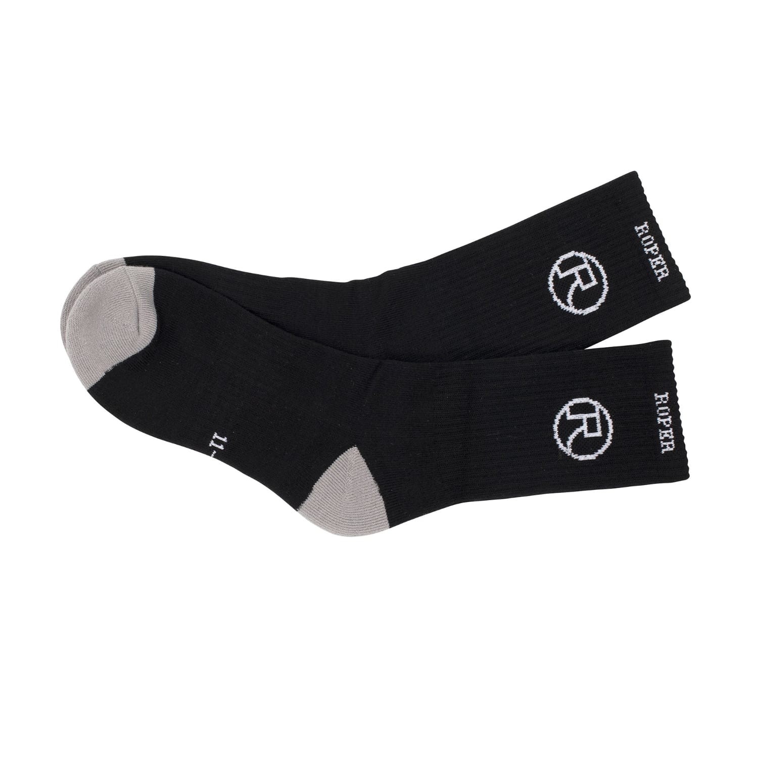 Roper Socks S / Black/Grey Roper Socks Crew Pack of 3