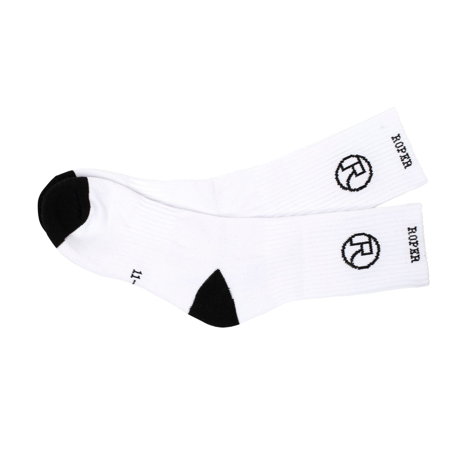 Roper Socks S / White/Black Roper Socks Crew Pack of 3