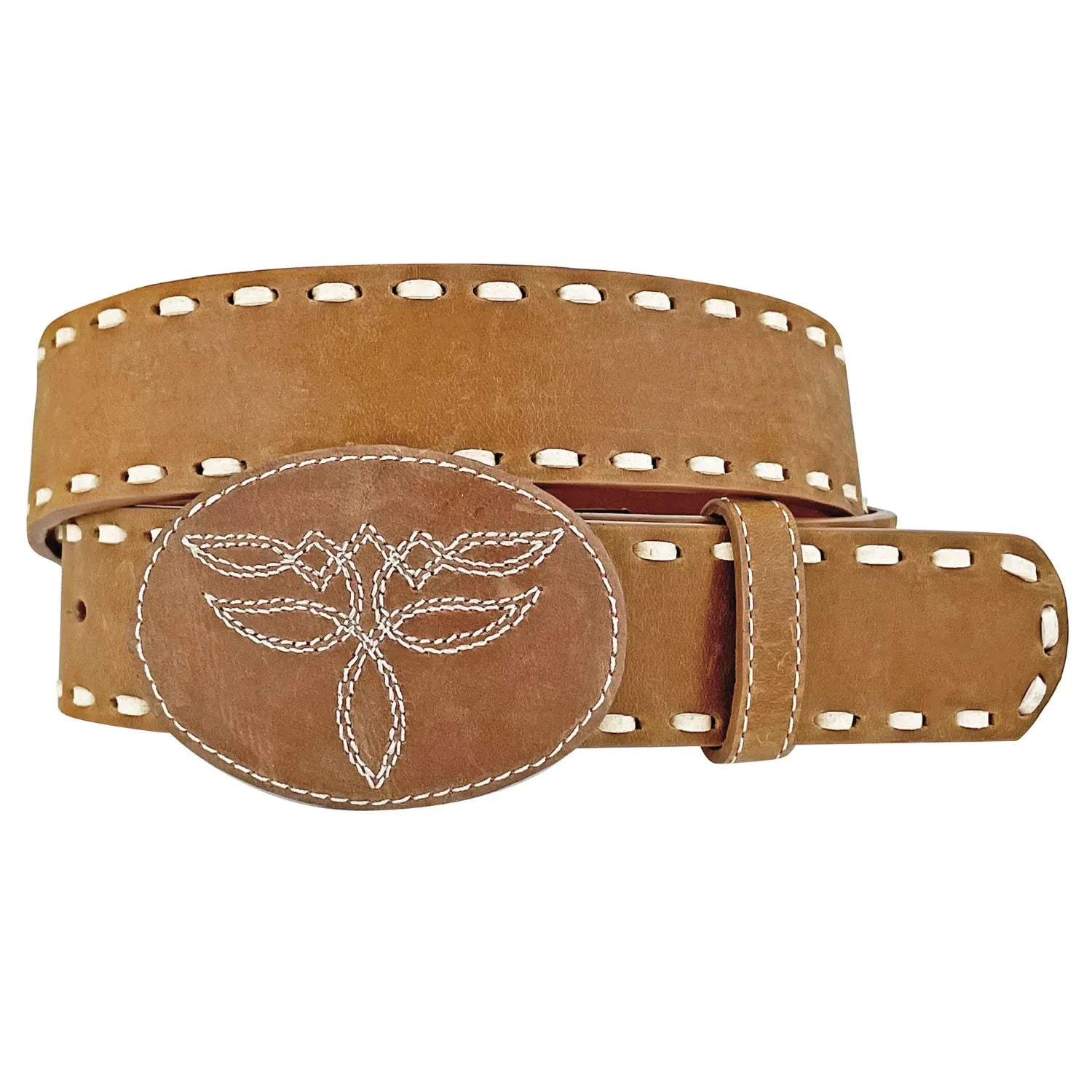 Roper Womens Belts M / Tan Roper Belt Womens Leather Laced Edges