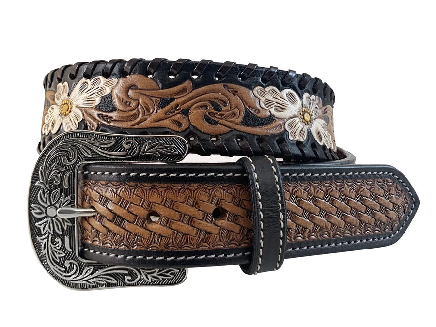 Roper Womens Belts S / Brown Roper Belt Womens Western Floral Tooled Leather