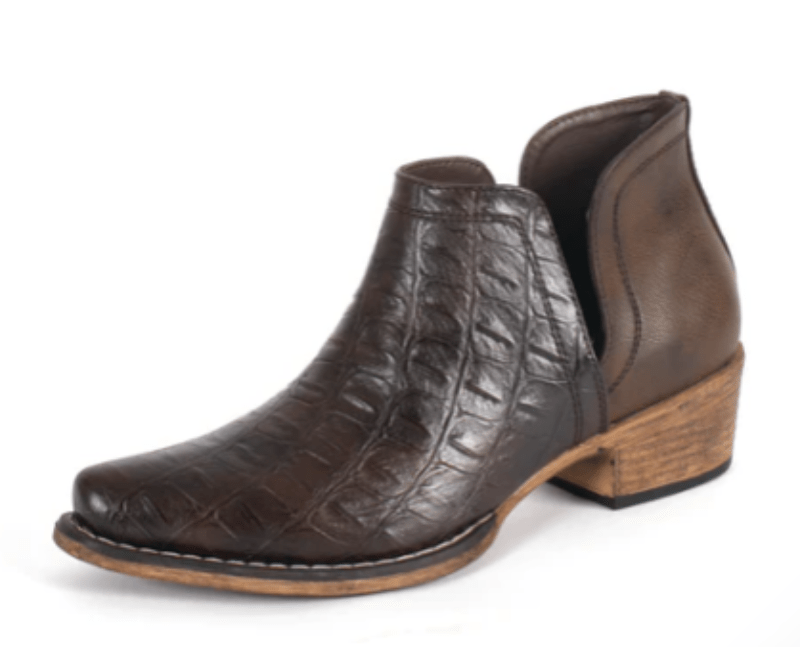 Roper Womens Boots & Shoes WMN 6.5 / Brown Croc Print/Brown Roper Boots Womens Ava Caiman