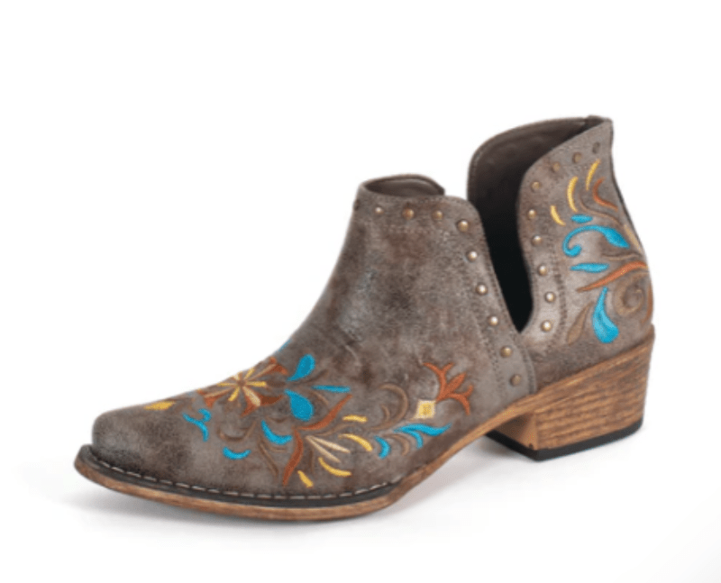 Roper Womens Boots & Shoes WMN 6.5 / Grey Roper Boots Womens Ava Floral