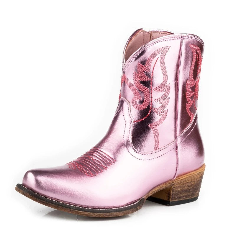 Roper Womens Boots & Shoes WMN 6.5 / Pink Metallic Roper Boots Womens Shay