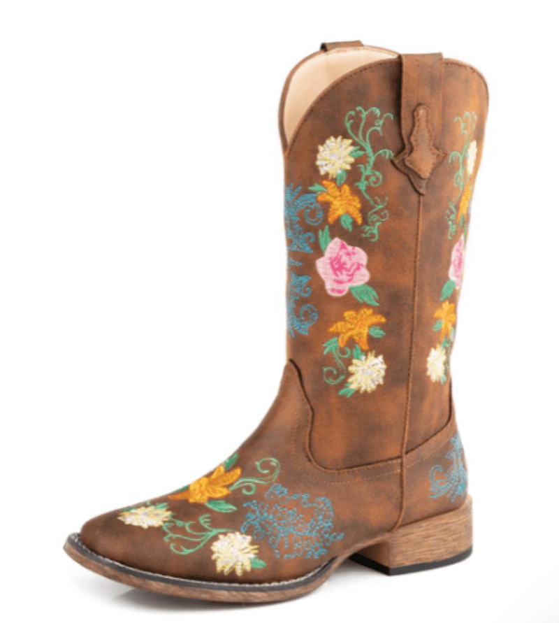 Roper Womens Boots & Shoes WMN 6.5 / Tan Roper Boots Womens Bailey Floral