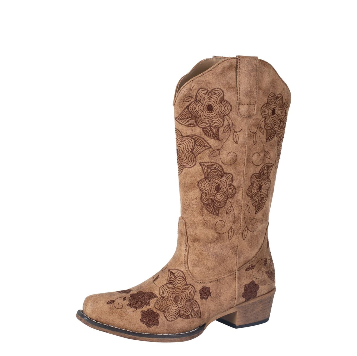 Roper Womens Boots - Shoes WMN 8.5 / Tan Roper Boots Womens Riley Flowers