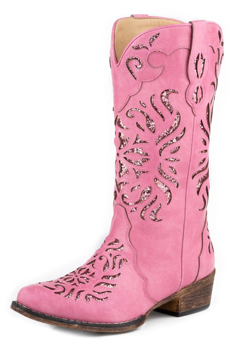 Roper Womens Boots & Shoes WMN 8 / Pink/Glitter Roper Boots Womens Riley Glitz