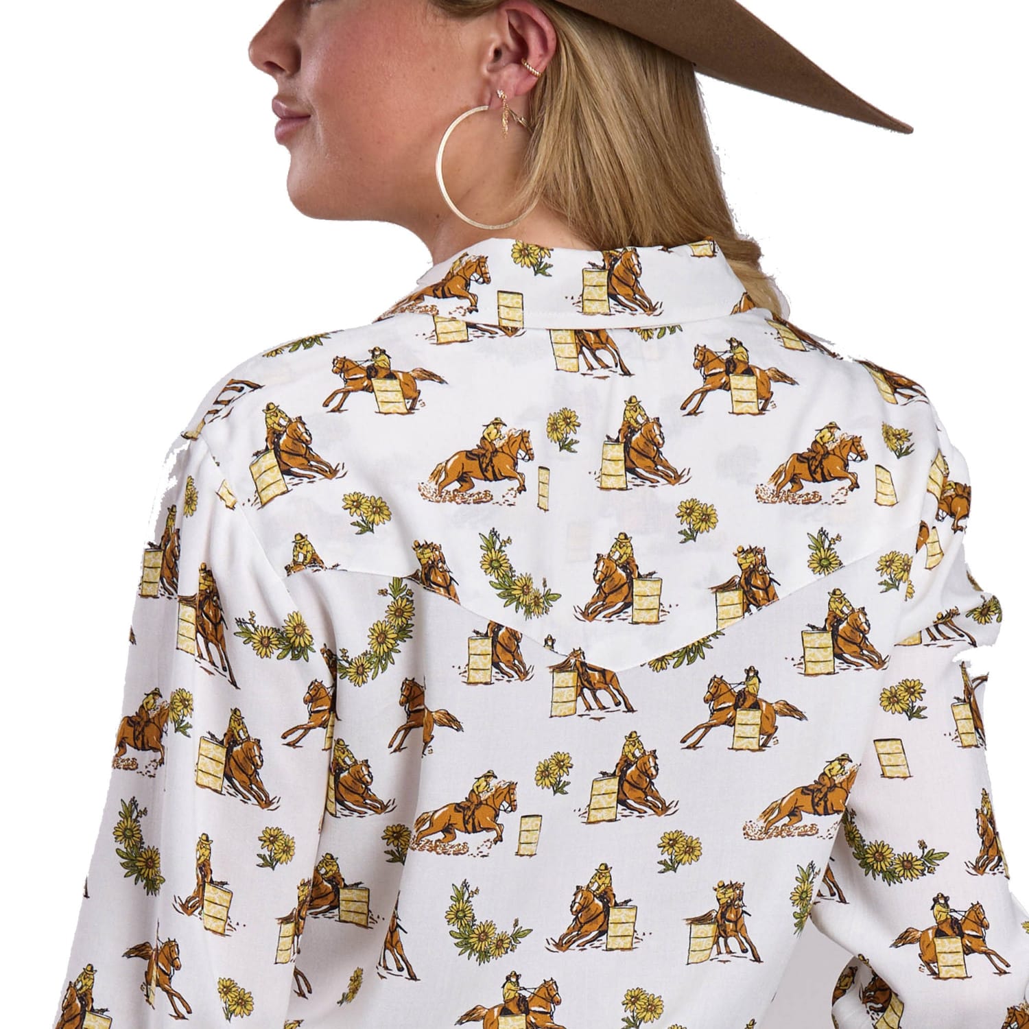 Roper Womens Shirts Roper Shirt Womens Five Star Collection Print