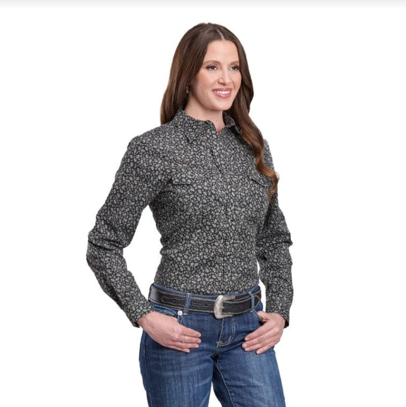 Roper Womens Shirts XS / Black Roper Shirt Womens Karman Classic 55/45 Collection