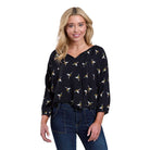 Roper Womens Shirts XS / Black Roper Top Womens Five Star Collection Print