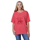 Roper Womens Shirts XS / Pink Roper Tee Womens Five Star Collection