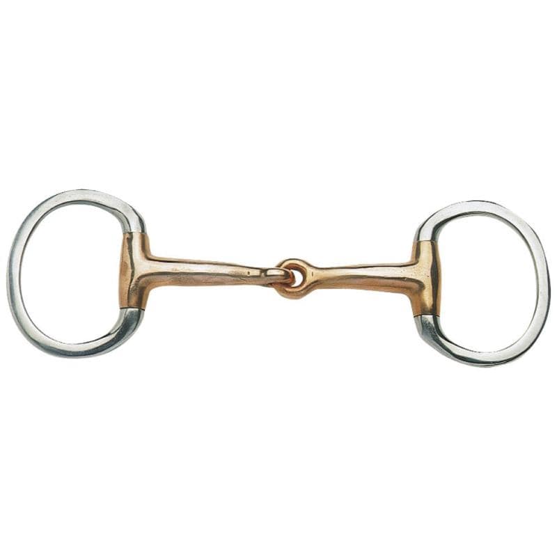 Saddlery Trading Bits Cob Eggbutt Snaffle w/ Thin Copper Mouth Bit